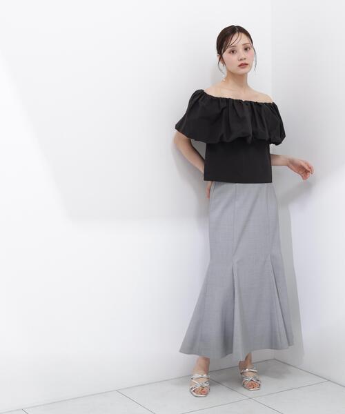 PROPORTION BODY DRESSING（プロポーションボディドレッシング）の「【小さめサイズあり】【青島心さん着用】ハイウエストマーメイドスカート / 1216120501（スカート・レディース・グレー/グリーン/ピンク/イエロー・MEDIUM/P/S/PSS/SMALL）」の5枚目の写真