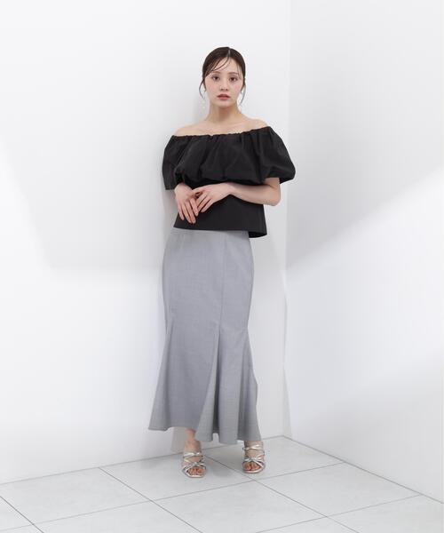 PROPORTION BODY DRESSING（プロポーションボディドレッシング）の「【小さめサイズあり】【青島心さん着用】ハイウエストマーメイドスカート / 1216120501（スカート・レディース・グレー/グリーン/ピンク/イエロー・MEDIUM/P/S/PSS/SMALL）」の6枚目の写真