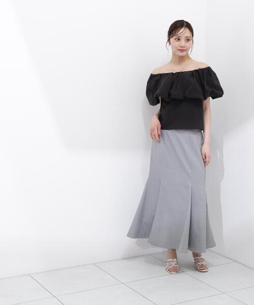 PROPORTION BODY DRESSING（プロポーションボディドレッシング）の「【小さめサイズあり】【青島心さん着用】ハイウエストマーメイドスカート / 1216120501（スカート・レディース・グレー/グリーン/ピンク/イエロー・MEDIUM/P/S/PSS/SMALL）」の7枚目の写真
