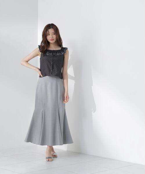 PROPORTION BODY DRESSING（プロポーションボディドレッシング）の「【小さめサイズあり】【青島心さん着用】ハイウエストマーメイドスカート / 1216120501（スカート・レディース・グレー/グリーン/ピンク/イエロー・MEDIUM/P/S/PSS/SMALL）」の8枚目の写真