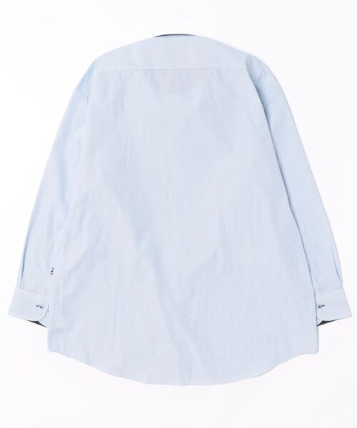 TOKYO SHIRTS(トウキョウシャツ)の「【超形態安定】 形態安定ノンアイロン ボタンダウン 長袖ビジネスワイシャツ(大きいサイズ・長いサイズ)(ビジネスシャツ・メンズ・ブルー・首回り47cm-裄丈90cm/首回り47cm-裄丈86cm/首回り45cm-裄丈90cm/首回り45cm-裄丈86cm/首回り45cm-裄丈82cm/首回り43cm-裄丈90cm/首回り42cm-裄丈90cm/首回り41cm-裄丈90cm/首回り39cm-裄丈88cm)」の2枚目の写真