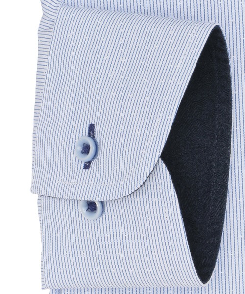 TOKYO SHIRTS(トウキョウシャツ)の「【超形態安定】 形態安定ノンアイロン ボタンダウン 長袖ビジネスワイシャツ(大きいサイズ・長いサイズ)(ビジネスシャツ・メンズ・ブルー・首回り47cm-裄丈90cm/首回り47cm-裄丈86cm/首回り45cm-裄丈90cm/首回り45cm-裄丈86cm/首回り45cm-裄丈82cm/首回り43cm-裄丈90cm/首回り42cm-裄丈90cm/首回り41cm-裄丈90cm/首回り39cm-裄丈88cm)」の6枚目の写真