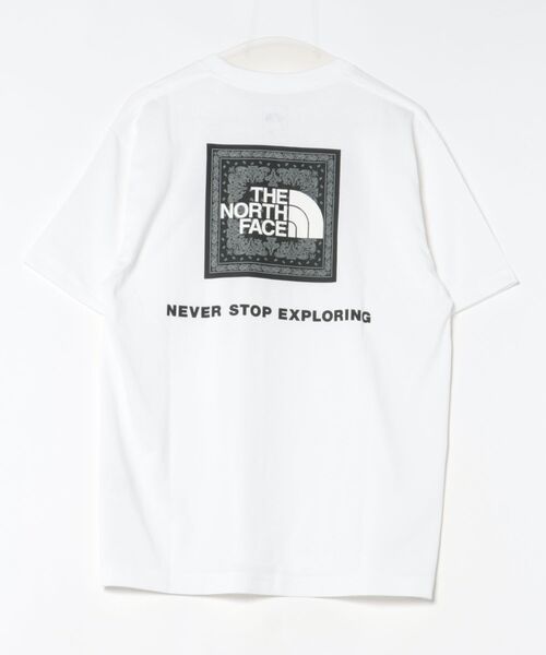 THE NORTH FACE（ザノースフェイス）の「【THE NORTH FACE】S/S Bandana Square Logo Tee（Tシャツ/カットソー・メンズ・ブラック/パープル/ホワイト・M/L/LL）」の4枚目の写真