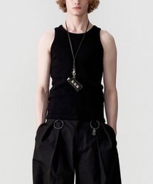 ESC STUDIO（イーエスシースタジオ）の「【ESC STUDIO】esc snug ribbed tank top / 【イーエスシーステュディオ】ESCスナッグリブドタンクトップ（タンクトップ）」