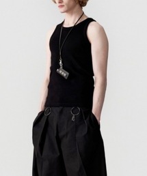 ESC STUDIO（イーエスシースタジオ）の「【ESC STUDIO】esc snug ribbed tank top / 【イーエスシーステュディオ】ESCスナッグリブドタンクトップ（タンクトップ）」