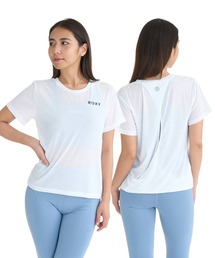 ROXY FITNESS WIND SHIFT CROSSOVER TEE Tシャツ /QUIK DRY/接触冷感 【2026年夏モデル】