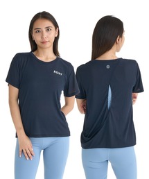 ROXY FITNESS WIND SHIFT CROSSOVER TEE Tシャツ /QUIK DRY/接触冷感 【2026年夏モデル】