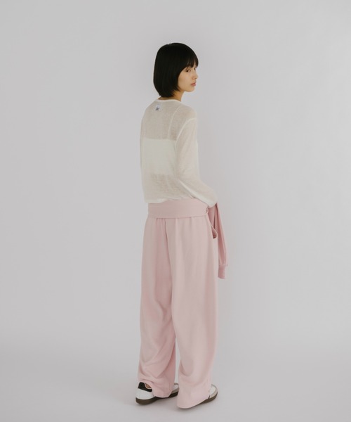 duei(デュイ)の「腰巻マルチウェイスウェットパンツ(スウェットパンツ・レディース・ピンク/ブラウン/ライトグレー・FREE)」の13枚目の写真