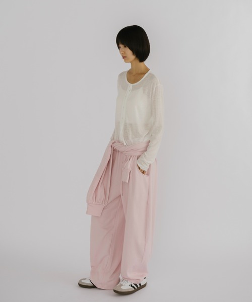duei(デュイ)の「腰巻マルチウェイスウェットパンツ(スウェットパンツ・レディース・ピンク/ブラウン/ライトグレー・FREE)」の14枚目の写真