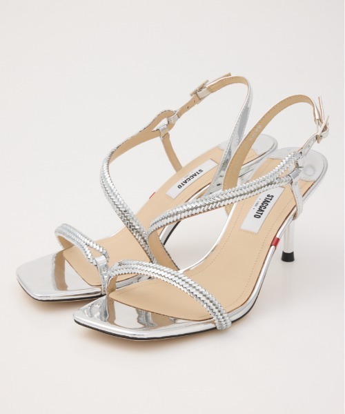 STACCATO(スタッカート)の「ジャスミングリタリングヒールサンダル(サンダル・レディース・シルバー・22.5cm/23cm/23.5cm/24cm)」の1枚目の写真