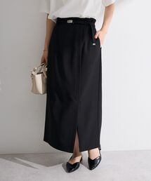 ベルト付きナロースカート