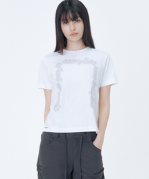 Chicano lettering short sleeve WHITE