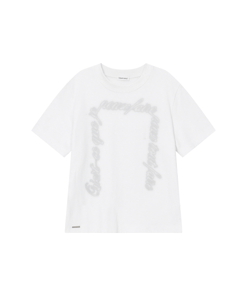 Miseki SEOUL(ミセキソウル)の「Chicano lettering short sleeve WHITE(Tシャツ/カットソー・レディース・その他・OS)」の2枚目の写真