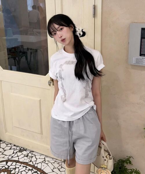 Miseki SEOUL(ミセキソウル)の「Chicano lettering short sleeve WHITE(Tシャツ/カットソー・レディース・その他・OS)」の4枚目の写真