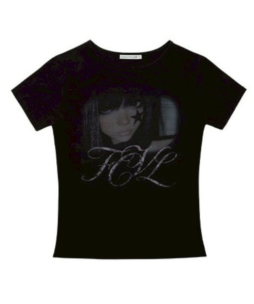 FANCY CLUB(ファンシークラブ)の「【FANCY CLUB】FCL SHADOW DOLL TEE / 【ファンシークラブ】FCLシャドードールグラフィックプリント半袖Tシャツ(Tシャツ/カットソー・レディース・ブラック/ブラック系その他・01/02)」の5枚目の写真