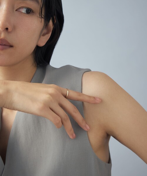 Jouete（ジュエッテ）の「[レイヤー] K10YG リング ドロー（リング・レディース・イエローゴールド・15号/13号/9号/11号）」の3枚目の写真