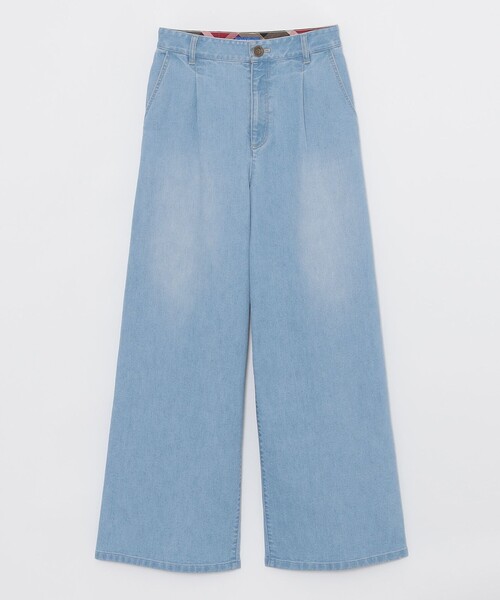 BLUE LABEL CRESTBRIDGE(ブルーレーベルクレストブリッジ)の「【BLUE LABEL DENIM】【接触冷感】ワイドパンツ(デニムパンツ・レディース・ブルー系その他4/ネイビー・40/36/38)」の11枚目の写真