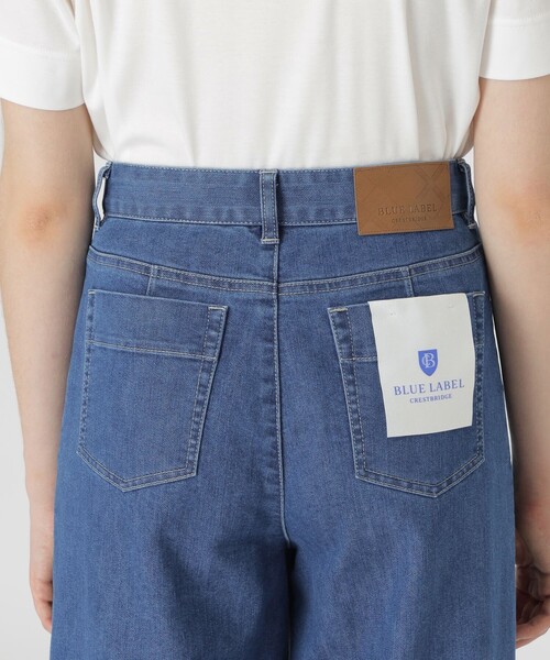 BLUE LABEL CRESTBRIDGE(ブルーレーベルクレストブリッジ)の「【BLUE LABEL DENIM】【接触冷感】ワイドパンツ(デニムパンツ・レディース・ブルー系その他4/ネイビー・40/36/38)」の6枚目の写真