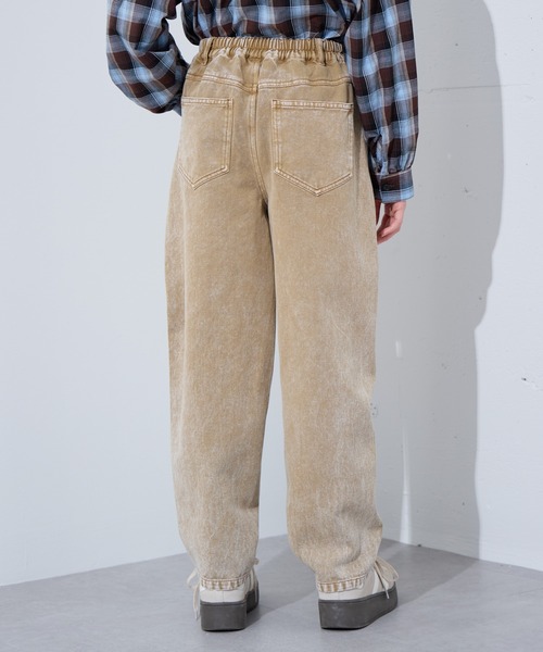 BISKEE（ビスキー）の「ダメージ加工デニムカーブパンツ/デニムパンツ ボトムス（カーゴパンツ・キッズ・ベージュ/ピンク・140cm/150cm/160cm）」の7枚目の写真