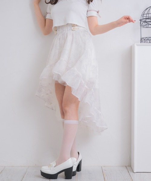 ROJITA(ロジータ)の「【セットアップ対応/新色登場】ストーン付きフィッシュテールスカート(スカート・レディース・アイボリー/ブラック/ブルー/ミント/ピンク・FREE)」の22枚目の写真