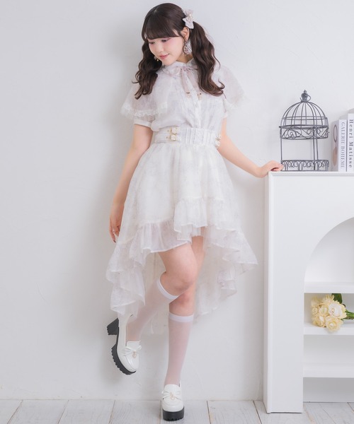 ROJITA(ロジータ)の「【セットアップ対応/新色登場】ストーン付きフィッシュテールスカート(スカート・レディース・アイボリー/ブラック/ブルー/ミント/ピンク・FREE)」の18枚目の写真