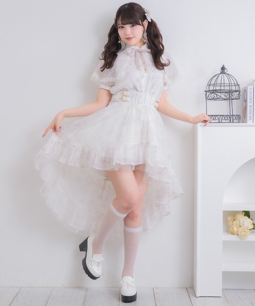 ROJITA(ロジータ)の「【セットアップ対応/新色登場】ストーン付きフィッシュテールスカート(スカート・レディース・アイボリー/ブラック/ブルー/ミント/ピンク・FREE)」の19枚目の写真