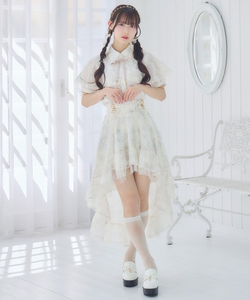 ROJITA(ロジータ)の「【セットアップ対応/新色登場】ストーン付きフィッシュテールスカート(スカート・レディース・アイボリー/ブラック/ブルー/ミント/ピンク・FREE)」の14枚目の写真