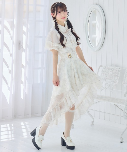 ROJITA(ロジータ)の「【セットアップ対応/新色登場】ストーン付きフィッシュテールスカート(スカート・レディース・アイボリー/ブラック/ブルー/ミント/ピンク・FREE)」の15枚目の写真