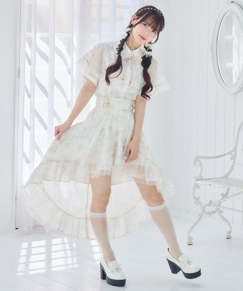ROJITA(ロジータ)の「【セットアップ対応/新色登場】ストーン付きフィッシュテールスカート(スカート・レディース・アイボリー/ブラック/ブルー/ミント/ピンク・FREE)」の12枚目の写真
