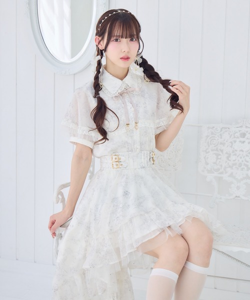 ROJITA(ロジータ)の「【セットアップ対応/新色登場】ストーン付きフィッシュテールスカート(スカート・レディース・アイボリー/ブラック/ブルー/ミント/ピンク・FREE)」の16枚目の写真