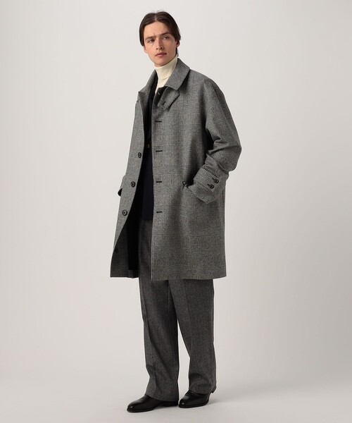 Mackintosh(マッキントッシュ)の「MACKINTOSH HUMBIE ウールグレンチェック ステンカラーコート(ステンカラーコート・メンズ・グレー系その他・40/36)」の8枚目の写真