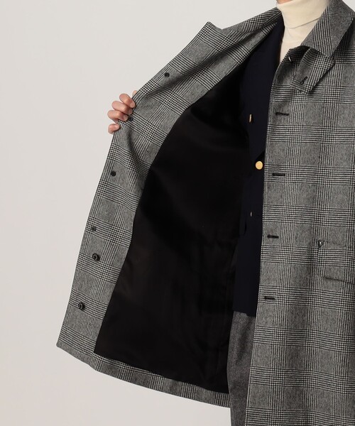 Mackintosh(マッキントッシュ)の「MACKINTOSH HUMBIE ウールグレンチェック ステンカラーコート(ステンカラーコート・メンズ・グレー系その他・40/36)」の12枚目の写真