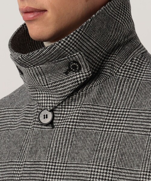 Mackintosh(マッキントッシュ)の「MACKINTOSH HUMBIE ウールグレンチェック ステンカラーコート(ステンカラーコート・メンズ・グレー系その他・40/36)」の2枚目の写真