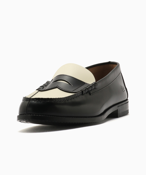 The Kenford Fineshoes（ケンフォードファインシューズ）の「The Kenford Fineshoes COMBI LOAFERS / BLACK WHITE（ローファー・メンズ・ホワイト・25cm/26.5cm/26cm/27cm/25.5cm）」の7枚目の写真