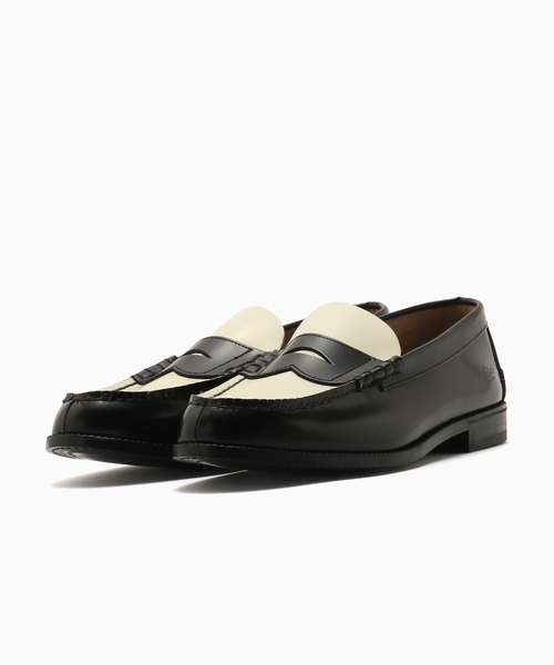 The Kenford Fineshoes（ケンフォードファインシューズ）の「The Kenford Fineshoes COMBI LOAFERS / BLACK WHITE（ローファー・メンズ・ホワイト・25cm/26.5cm/26cm/27cm/25.5cm）」の4枚目の写真