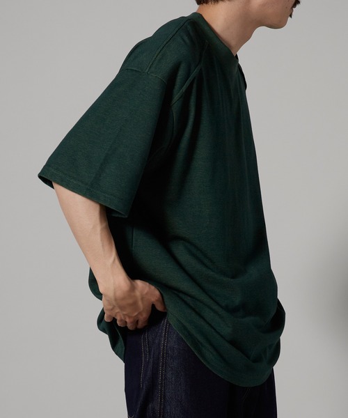 OK YESTERDAY(オッケーイエスタデイ)の「OK YESTERDAY / オーケー イエスタデイ ダブルフェイスTシャツ 秋 秋服 2026年秋冬(Tシャツ/カットソー・メンズ・グリーン/ネイビー・M/L)」の14枚目の写真