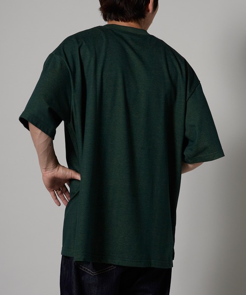 OK YESTERDAY(オッケーイエスタデイ)の「OK YESTERDAY / オーケー イエスタデイ ダブルフェイスTシャツ 秋 秋服 2026年秋冬(Tシャツ/カットソー・メンズ・グリーン/ネイビー・M/L)」の15枚目の写真