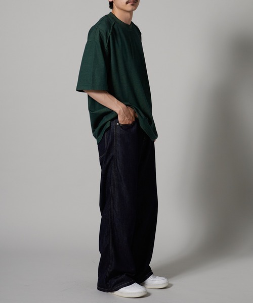 OK YESTERDAY(オッケーイエスタデイ)の「OK YESTERDAY / オーケー イエスタデイ ダブルフェイスTシャツ 秋 秋服 2026年秋冬(Tシャツ/カットソー・メンズ・グリーン/ネイビー・M/L)」の17枚目の写真