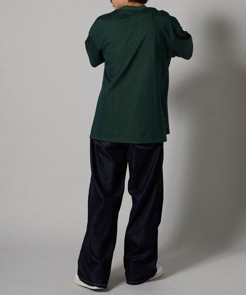 OK YESTERDAY(オッケーイエスタデイ)の「OK YESTERDAY / オーケー イエスタデイ ダブルフェイスTシャツ 秋 秋服 2026年秋冬(Tシャツ/カットソー・メンズ・グリーン/ネイビー・M/L)」の18枚目の写真