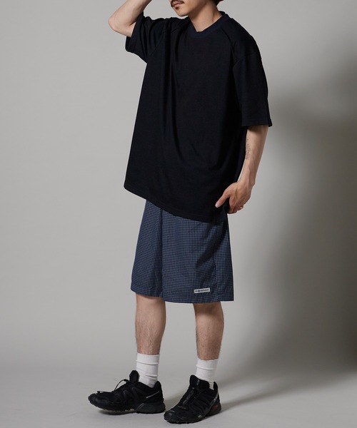 OK YESTERDAY(オッケーイエスタデイ)の「OK YESTERDAY / オーケー イエスタデイ ダブルフェイスTシャツ 秋 秋服 2026年秋冬(Tシャツ/カットソー・メンズ・グリーン/ネイビー・M/L)」の4枚目の写真