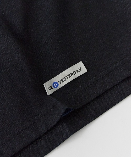 OK YESTERDAY(オッケーイエスタデイ)の「OK YESTERDAY / オーケー イエスタデイ ダブルフェイスTシャツ 秋 秋服 2026年秋冬(Tシャツ/カットソー・メンズ・グリーン/ネイビー・M/L)」の10枚目の写真