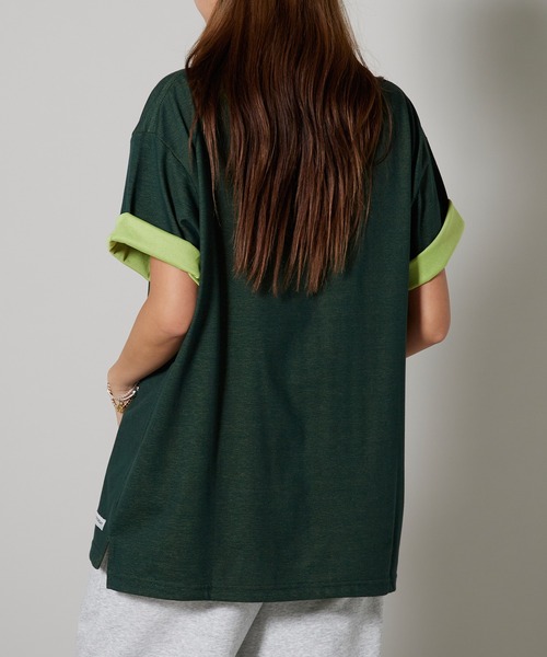 OK YESTERDAY(オッケーイエスタデイ)の「OK YESTERDAY / オーケー イエスタデイ ダブルフェイスTシャツ 秋 秋服 2026年秋冬(Tシャツ/カットソー・メンズ・グリーン/ネイビー・M/L)」の22枚目の写真