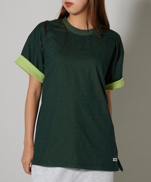 OK YESTERDAY(オッケーイエスタデイ)の「OK YESTERDAY / オーケー イエスタデイ ダブルフェイスTシャツ 秋 秋服 2026年秋冬(Tシャツ/カットソー・メンズ・グリーン/ネイビー・M/L)」の21枚目の写真