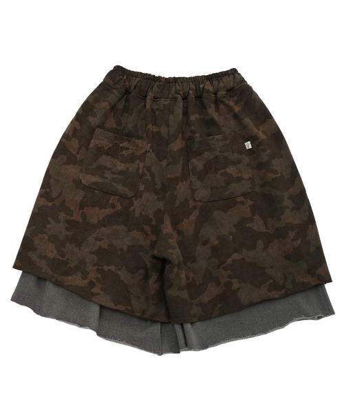 A NOTHING(アナッシング)の「VINTAGE CAMO LAYERED 1/2 PANTS (Khaki)(その他パンツ・レディース・その他・MEDIUM/LARGE)」の2枚目の写真