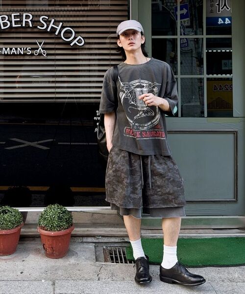 A NOTHING(アナッシング)の「VINTAGE CAMO LAYERED 1/2 PANTS (Khaki)(その他パンツ・レディース・その他・MEDIUM/LARGE)」の3枚目の写真