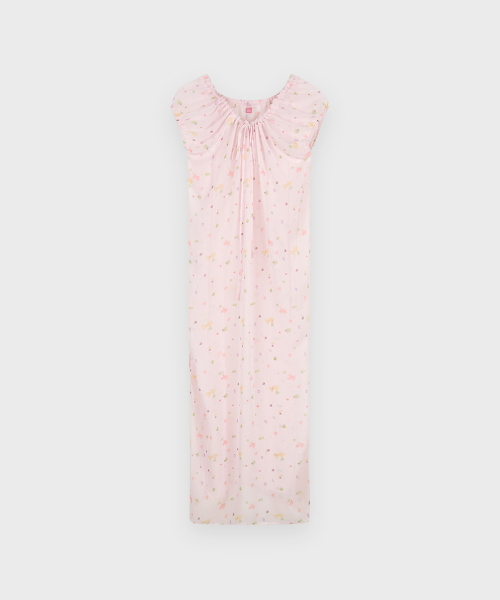 SINOON（シヌーン）の「Pale Flower Long One-Piece (Pink)（ワンピース・レディース・PINK・FREE）」の4枚目の写真