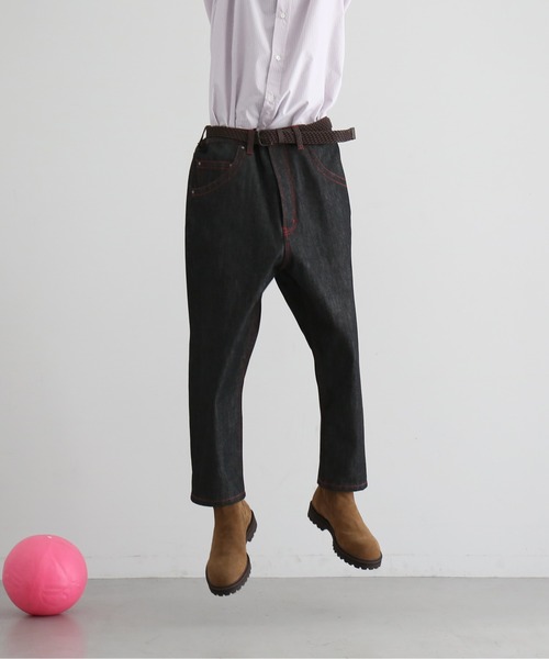 biscuithead(ビスケットヘッド)の「biscuithead Bzp-2(デニムパンツ・メンズ・レッド/イエロー/ブルー/ブラック・SMALL)」の1枚目の写真
