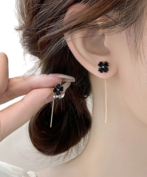 blackdia ocean シック フラワー ピアス（ピアス（両耳用