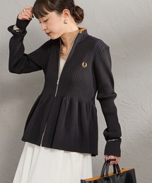 FRED PERRY | [FRED PERRY/フレッドペリー] ジップスルー ペプラムニットカーディガン(カーディガン/ボレロ)