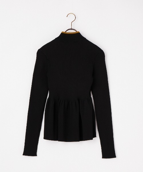 FRED PERRY（フレッドペリー）の「[FRED PERRY/フレッドペリー] ジップスルー ペプラムニットカーディガン（カーディガン/ボレロ・レディース・ブラック・10）」の13枚目の写真